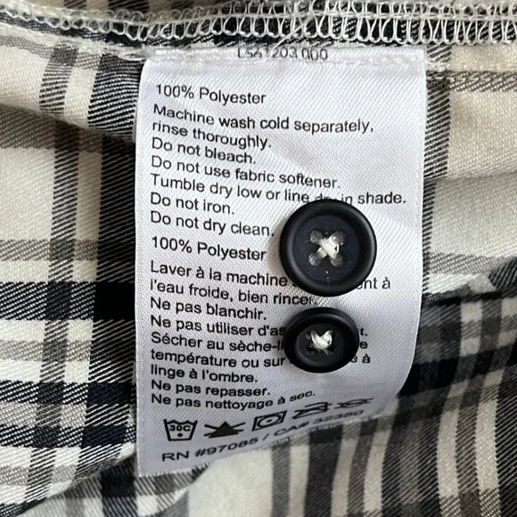 Outdoor Research Kulshan Flannel Shirt Mens XL Black White Plaid 300091 F23 - Picture 6 of 10